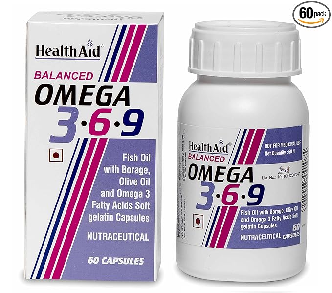 HealthAid Omega 3.6.9 Capsules - 60 Caps