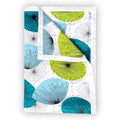Divine Casa Floret 100% Cotton Double Dohar 120 GSM Soft & Lightweight Throw Blanket Colour Aqua