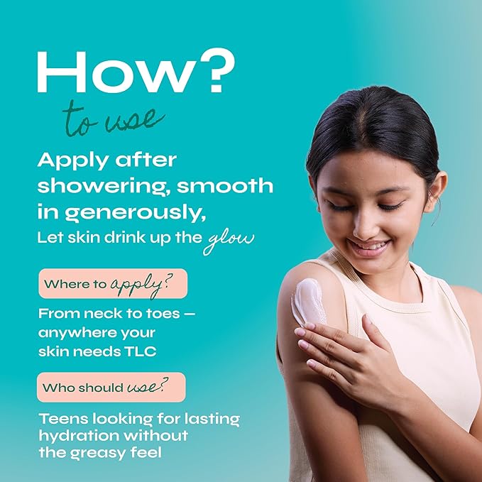 Tikitoro Teens Hydrating Body Lotion Vegan with Shea Butter