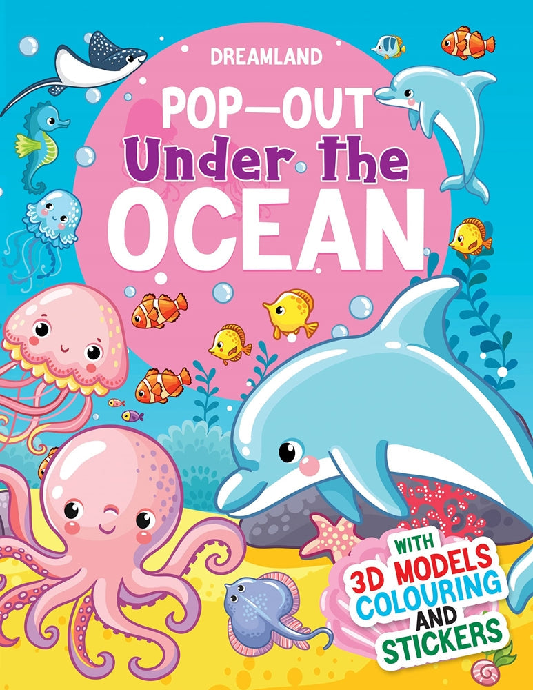 Dreamland Pop-Out Under the Ocean- With 3D Models Colouring Stickers