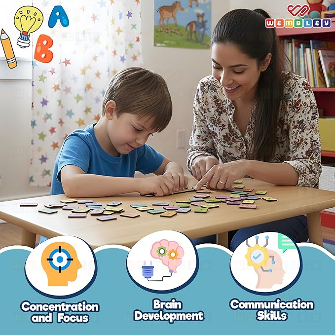 Wembley Educational Board Game for Kids 4-8 Years Word Building & Grammar Multicolor