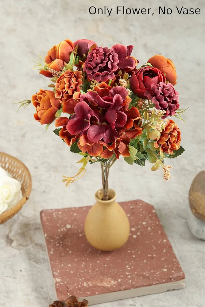 Artificial Head Rose Peony Flower Stick Vine