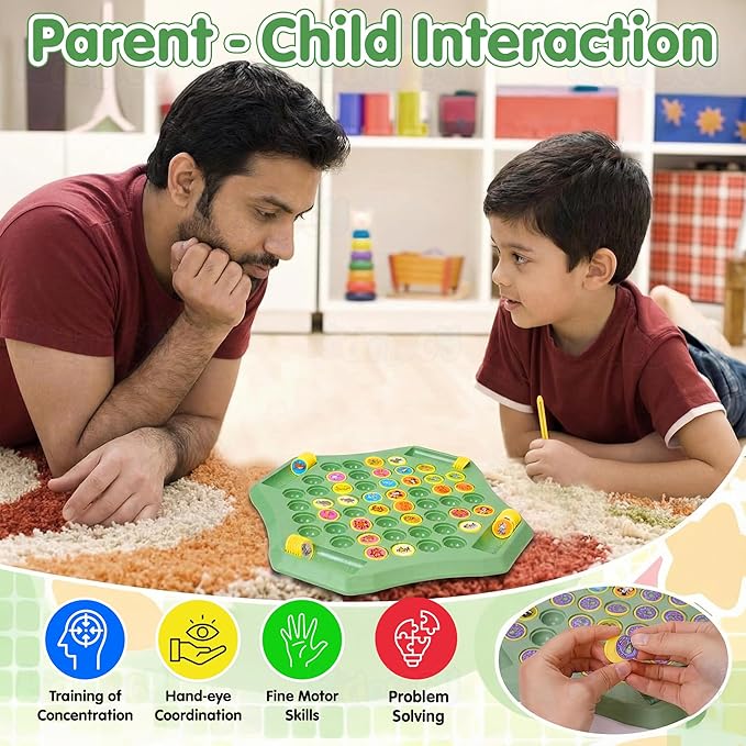 Kidology Animal Memory Flip Chess Game Montessori Matching Board 50+ Pcs