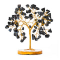 Reikved Black Tourmaline Stone Crystal Tree for Good Luck - Feng Shui Item