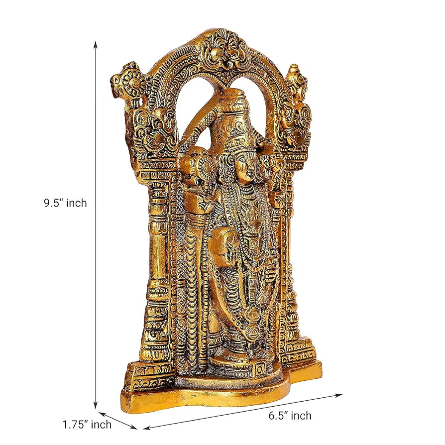 Chhariya Crafts Tirupati Balaji Sri Venkateswara Idol- 24 Cm
