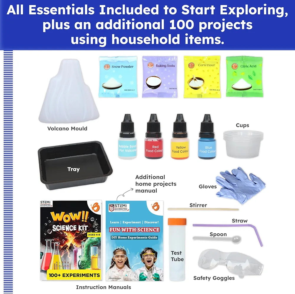 Butterfly EduFields 100+ Science Experiment Kit for Kids Ages 4 5 6 7 8 Years Old Boys Girls Birthday Gift Ideas for Boys and Girls