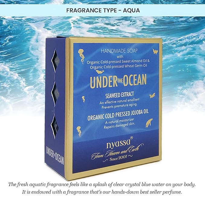 Nyassa Under the Ocean Natural Bathing Handmade Soap - 150 Gms