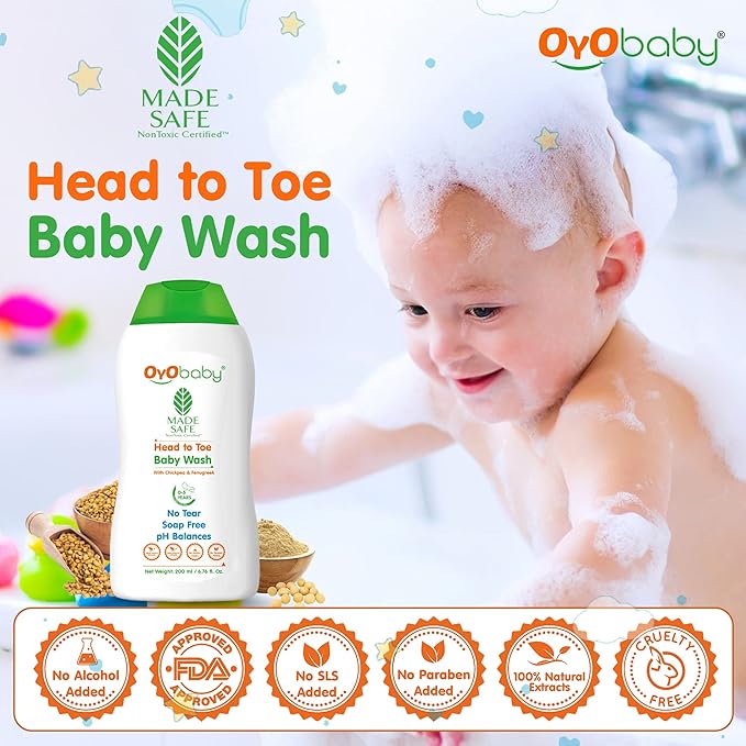 Oyo Baby Head to Toe Baby Wash - 200 ml