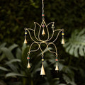 Duli Metal Lotus Windchime Wall Hanging, Feng Shui
