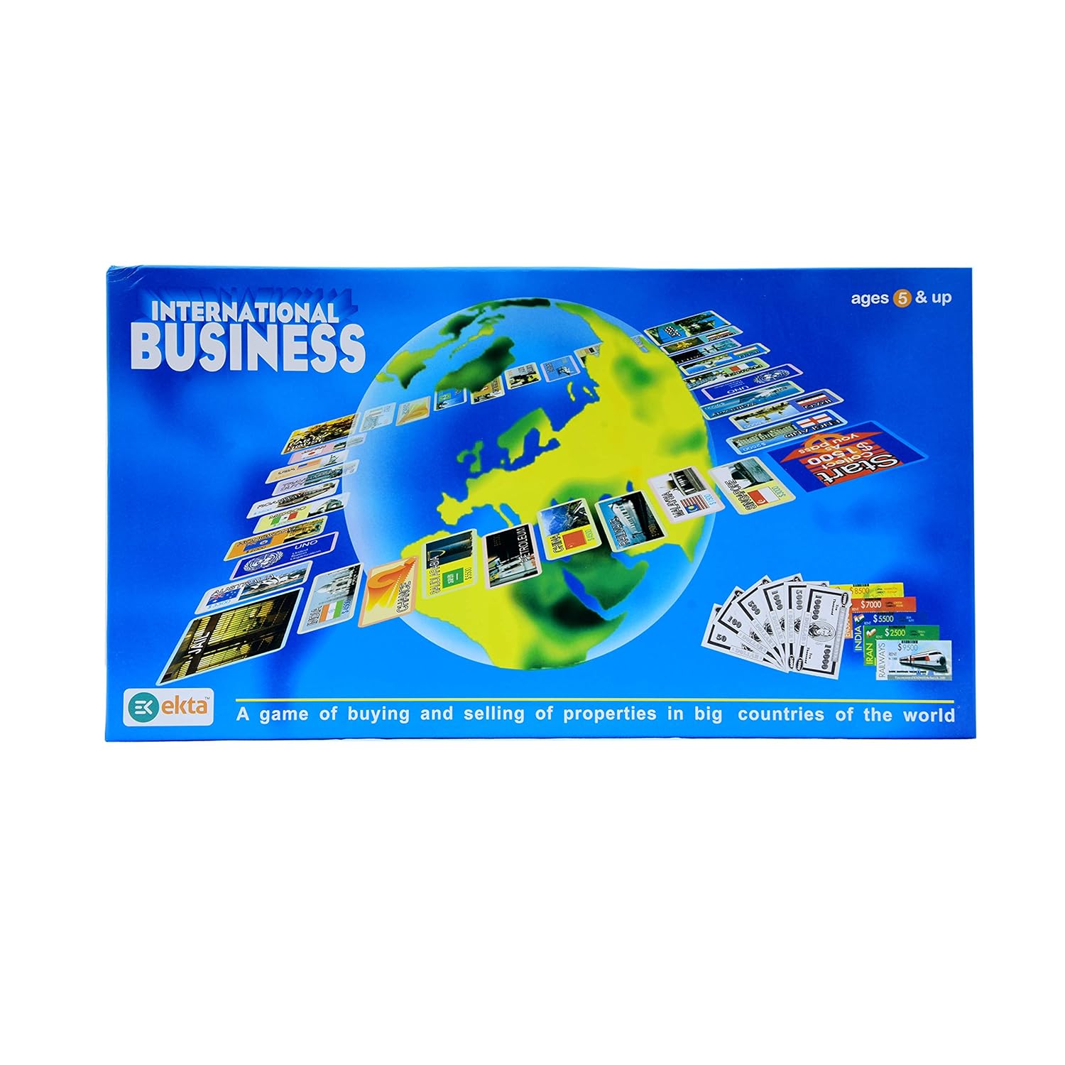 Ekta Bonanza Game of Money International Business Board Game for Kids Multicolour