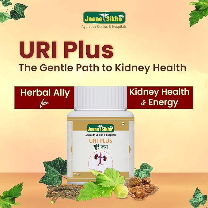 Jeena Sikho Uri Plus Tablets | Ayurvedic Kidney Wellness - 60 Tablets