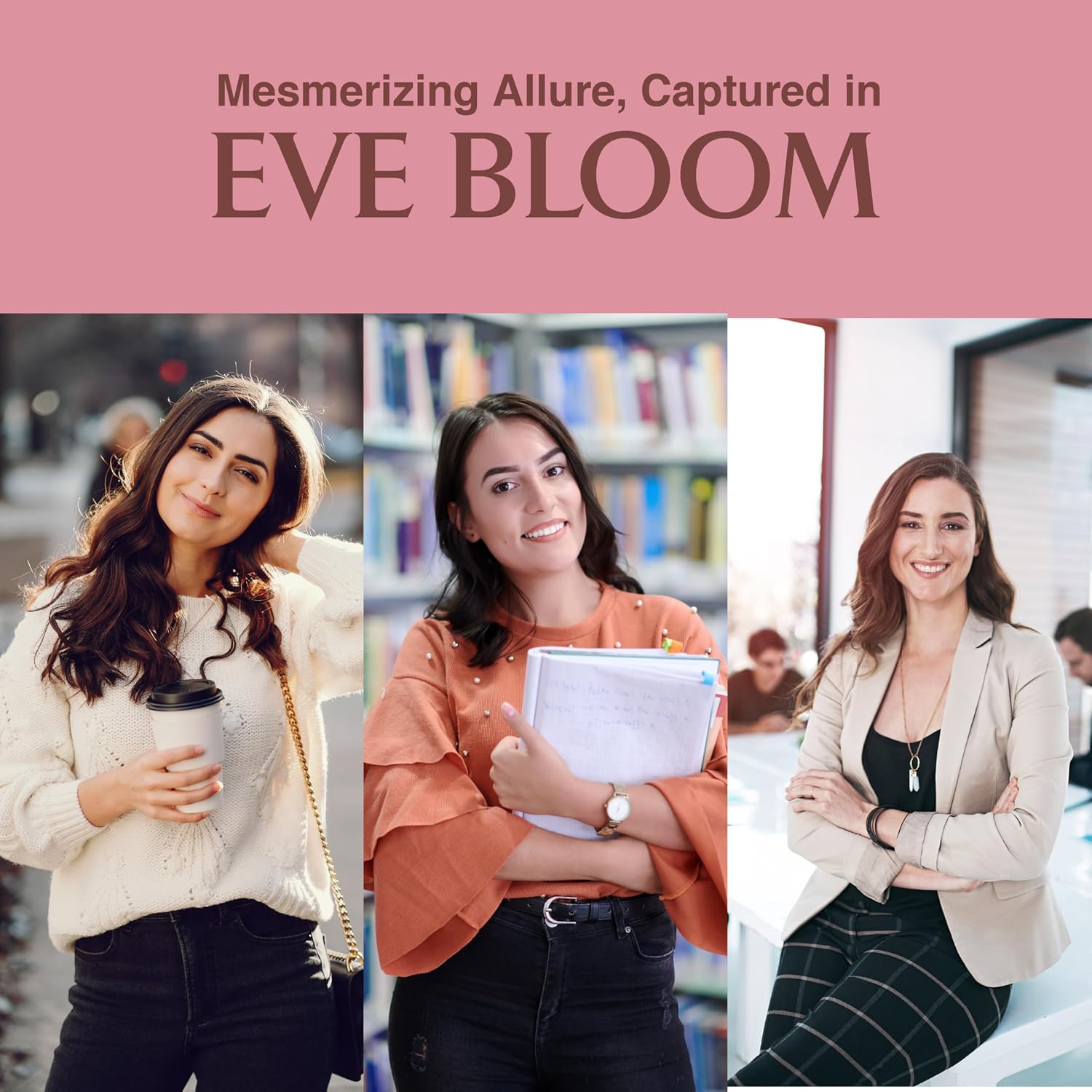 Ayouthveda Eve Bloom Eau De Parfum for Women | Long-Lasting Floral Luxury Perfume | Fresh Green, Gardenia Jasmine, Amber Accord & White Musk | Elegant Daily Wear Fragrance | 100ml