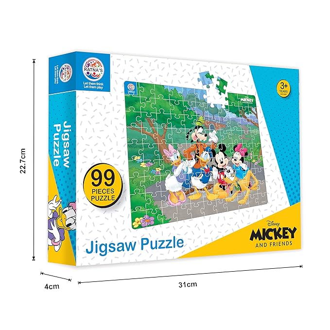 Ratna's 99 Pieces Disney & Marvel Series Jigsaw Puzzle for Kids | Puzzle | Mickey & Friends