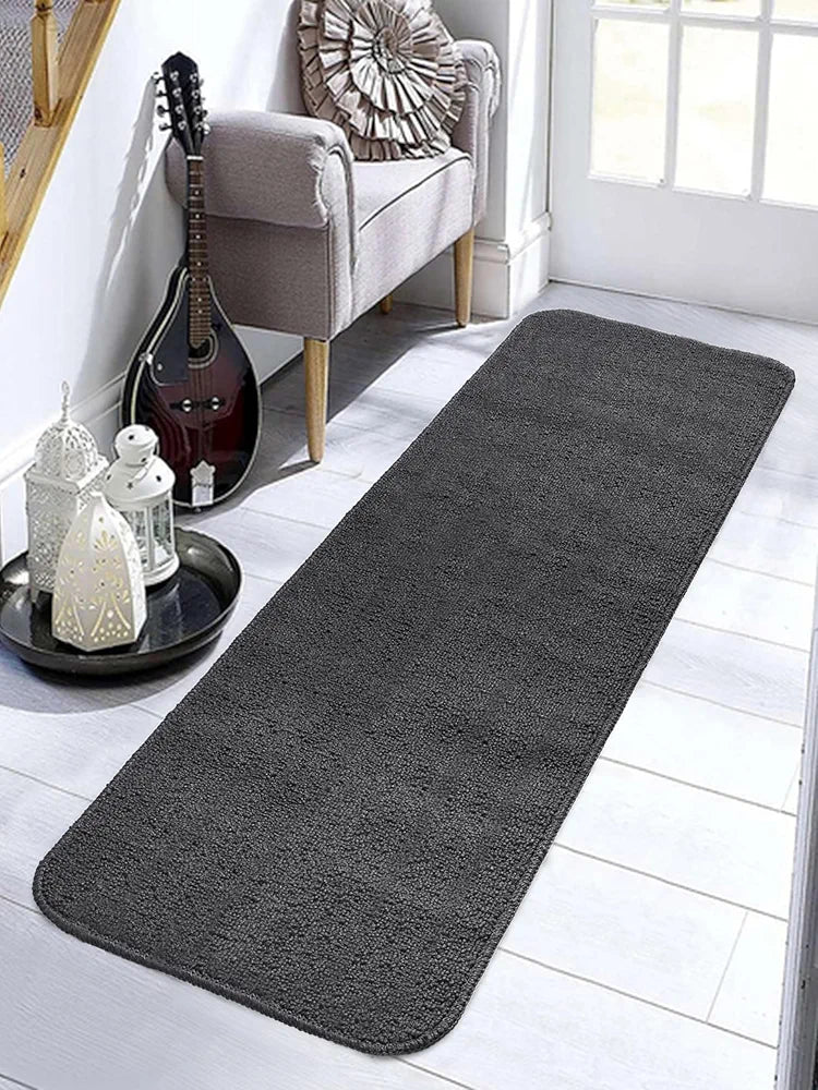 Saral Home Solid Soft PP Yarn Durable & Washable Multipurpose Runner