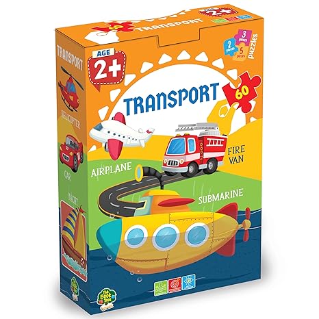 The Book Tree Transport Puzzle for Kids 60 Pieces Captivating Illustrations Educational & Fun Learning