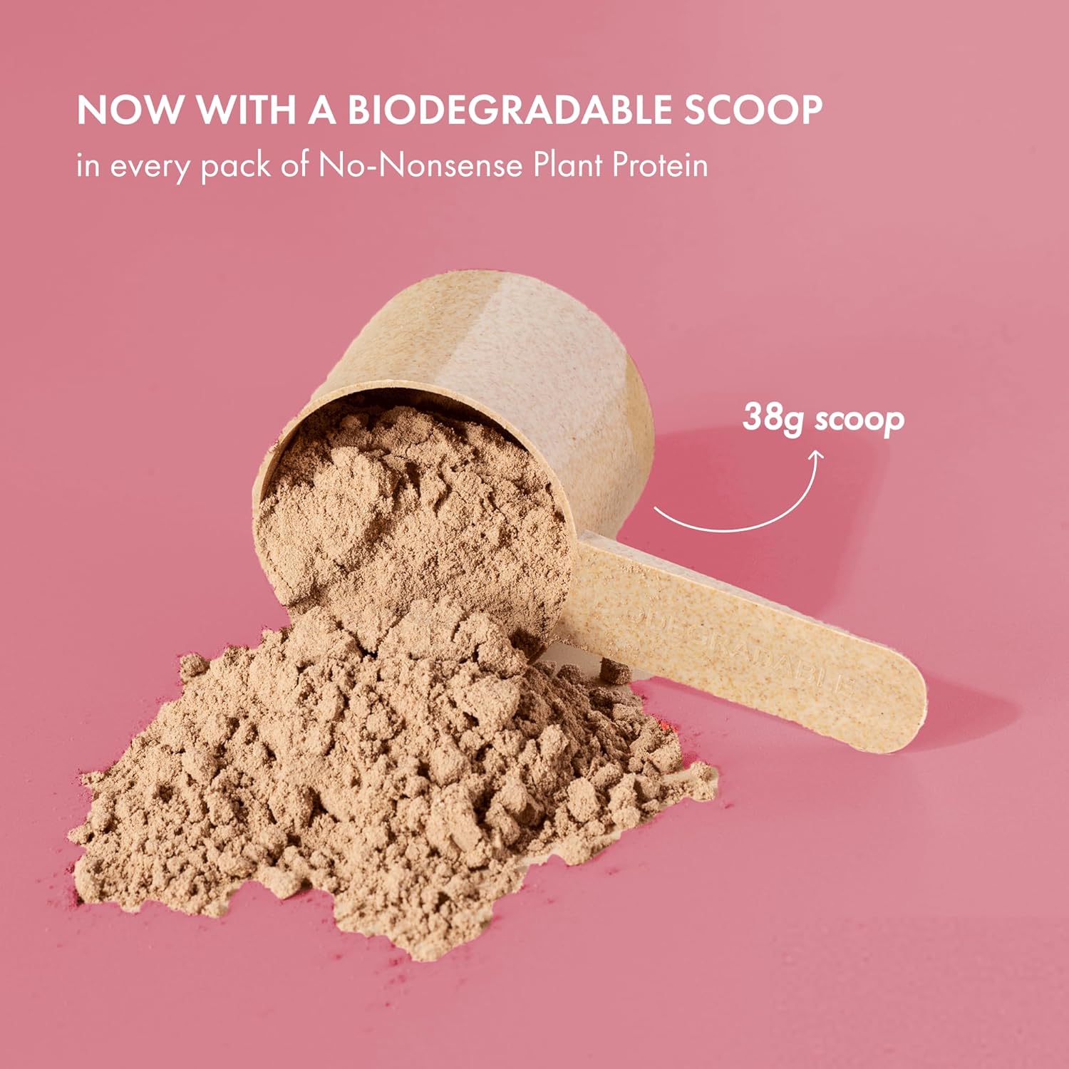 Cosmix No-Nonsense Plant Protein | 23 Protein/Serve, 500g Pouch | Mahabaleshwar Strawberry | Plant Based Protein, Pea & Rice Isolate | Clean, Easy to Digest | All Essential Amino Acids
