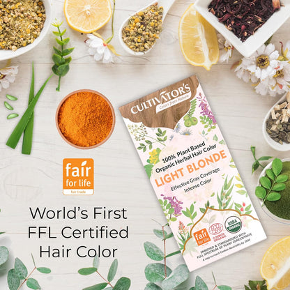 Cultivator's Light Blonde Organic Herbal Hair Colour - 100 gms