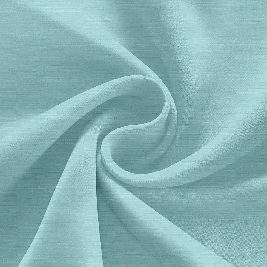 Divine Casa 7 Feet Elegant Blackout Door Curtain Premium Opaque Polyester Single Panel Colour Mediumaquamarine (Pack of 1)