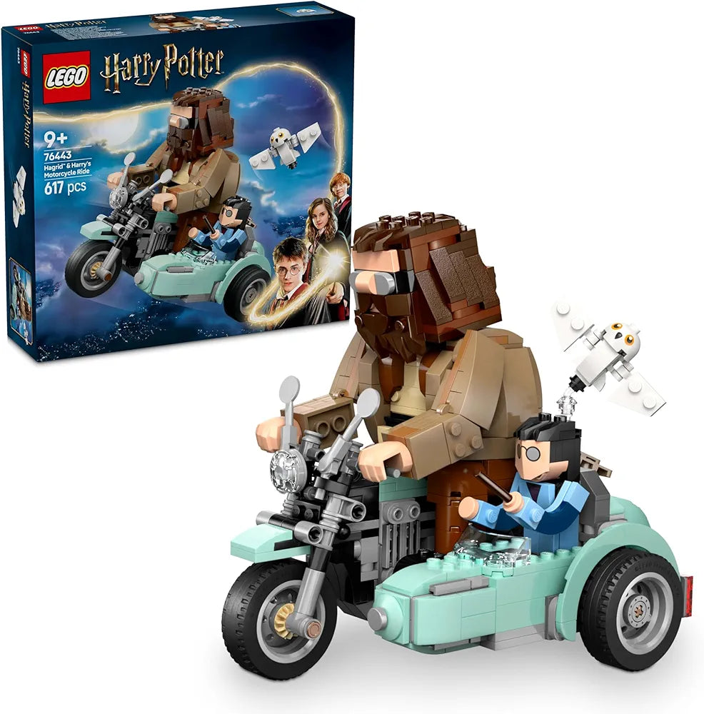Lego Harry Potter Hagrid & Harry’s Motorcycle Ride, Magical Toy 76443 Building Blocks Toys for 9+ Gift for Boys and Girls