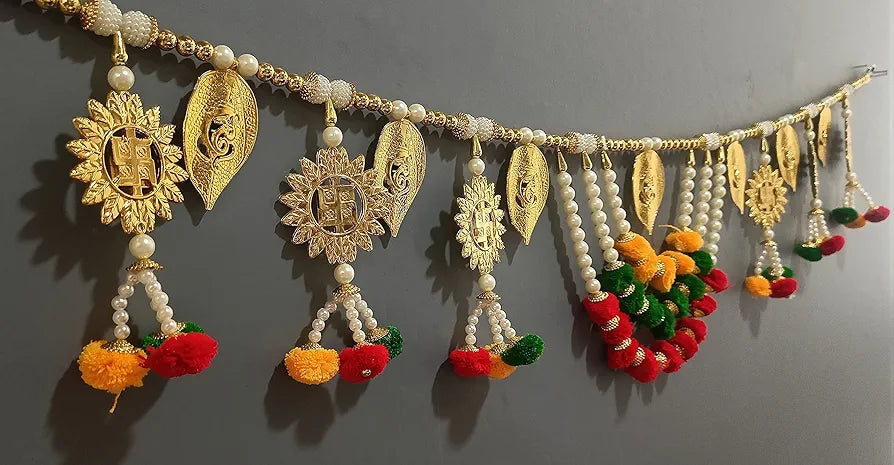 CraftVatika Door Hanging Toran Ganesha Swastik Design Toran Multicolour