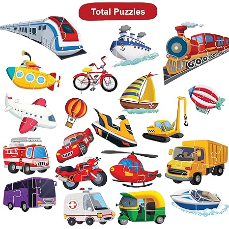 The Book Tree Transport Puzzle for Kids 60 Pieces Captivating Illustrations Educational & Fun Learning