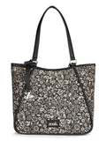 Zouk Naisha Tote Jute & Leather Handbag for Women