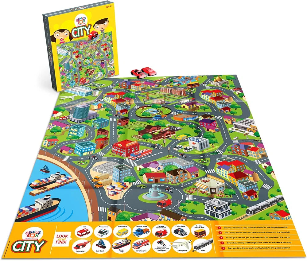 Genius Box Play some Learning Transport Express Activity Kit,Paper,Multicolor  30 Activity Kit