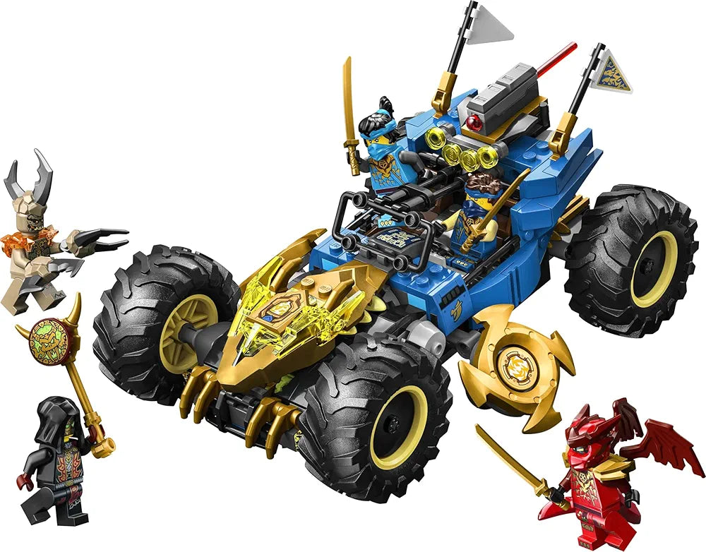 Lego Ninjago Jay’s Transforming Car Ninja Car Toy Building Set with 5 Minifigures - 71856