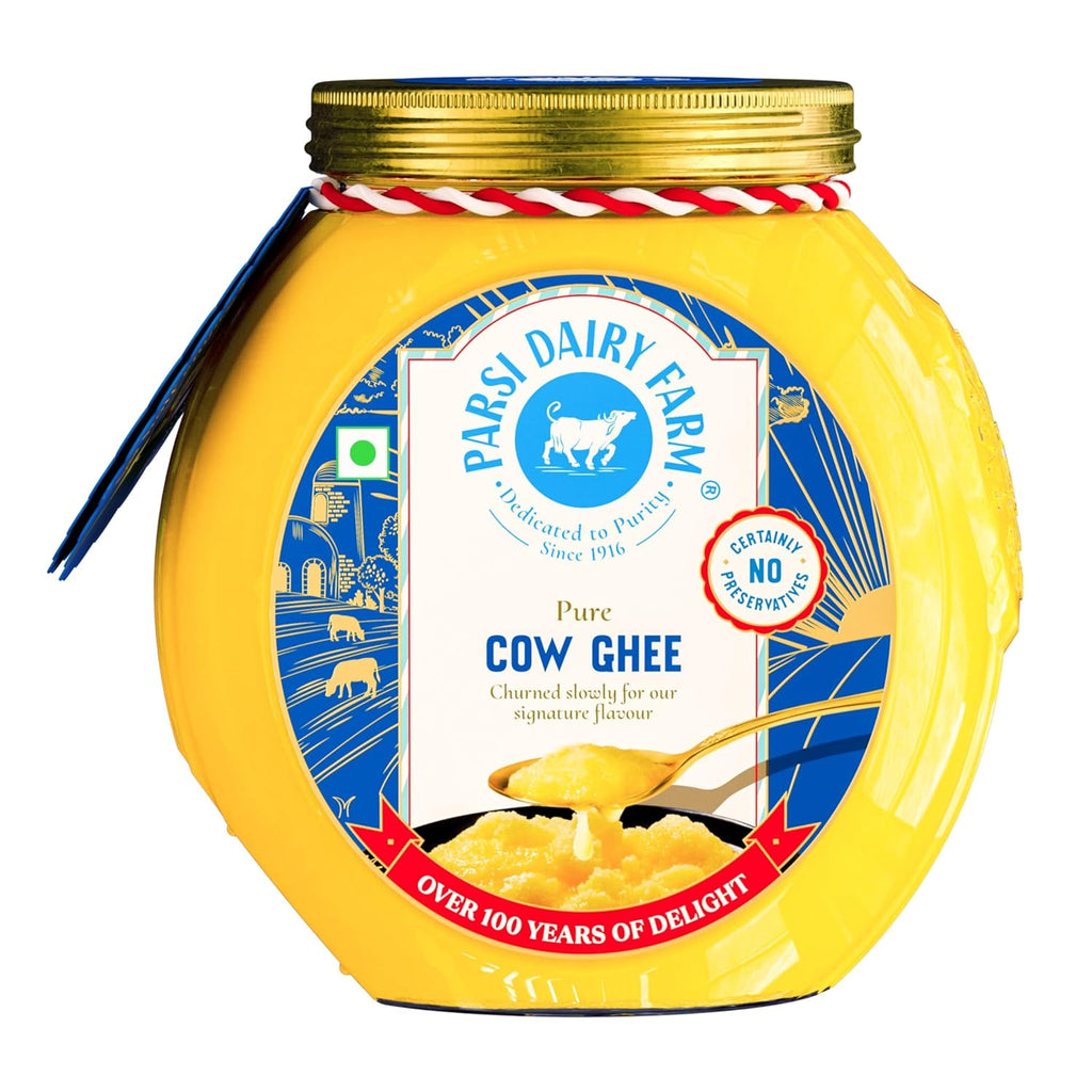 Parsi Dairy Farm's 100% Cow Ghee: Pure and Traditional Desi Ghee With No Preservatives & Vegetarian