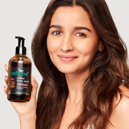 mCaffeine Coffee Body Wash with Cocoa for Refreshed & Moisturized Skin