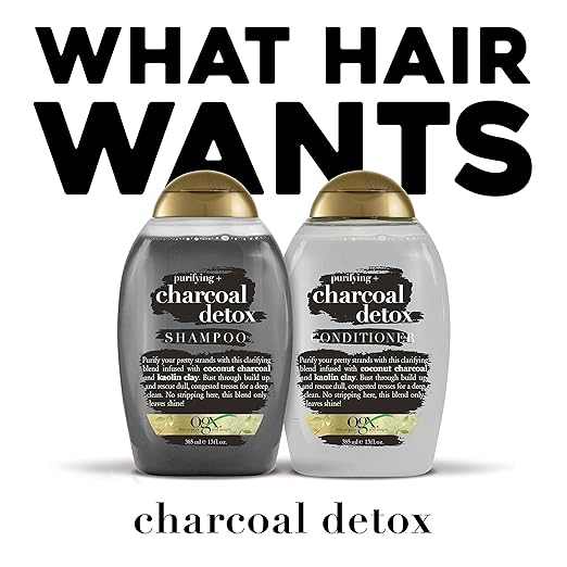 Ogx Purifying Charcoal Detox Conditioner Coconut Charcoal & Kaolin Clay - 385 ml