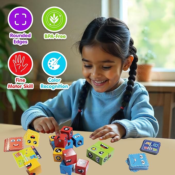 Kidology Rubik Cube Face Emoji Change Game for Kids