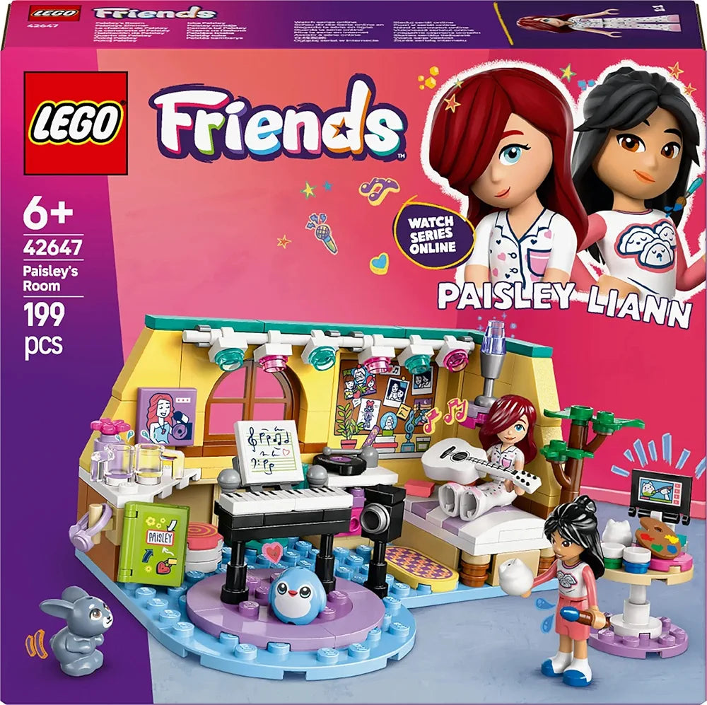 Lego Friends Paisley’s Room Pretend Play Bedroom Playset 42647 Building Blocks Toys for 6+ Gift for Boys and Girls