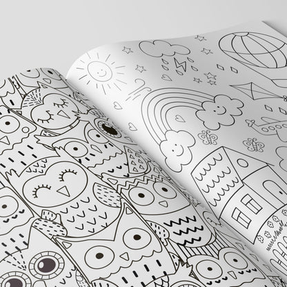 Doodle Colouring For Kids - Blue Edition : Kids Colouring Book, Colouring Book For Toddlers, Fun Learning Colouring Book, Colouring Book For Young Learners