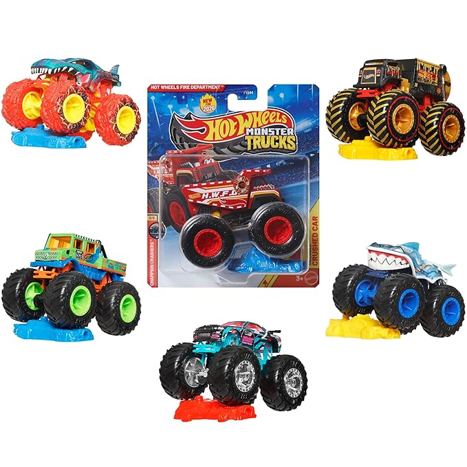 Hot Wheels Monster Truck Assorted Multi Color Plastic Truck