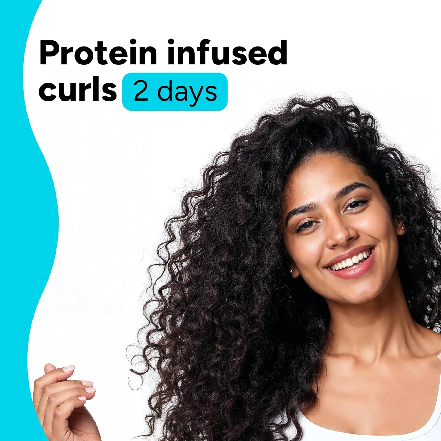 Arata Curl Cream For Curly, Frizzy & Dry Hair | Moisturises & Hydrates Curls | Reduces Frizz| Derma Tested | Soy Protein & Shea Butter | 50g