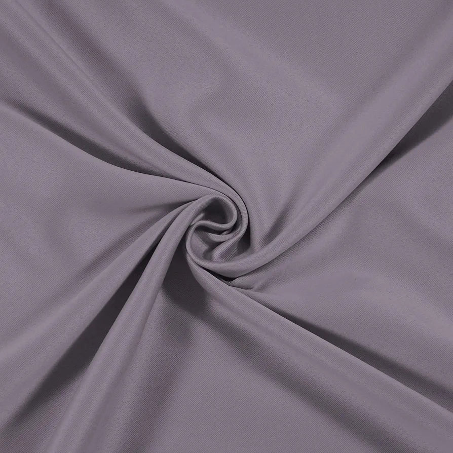Cloth Fusion Blackout Door Curtains 7 Feet Long Set of 2 Lilac Colour