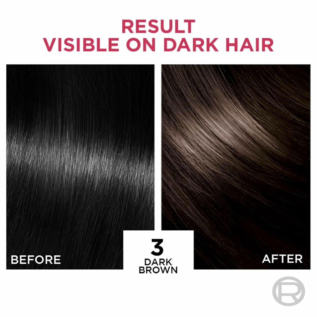 L'Oreal Paris Excellence Creme Hair Color, 3 Dark Brown, 72ml+100g