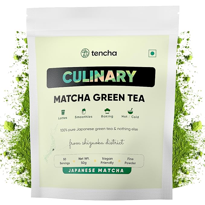 Tencha Matcha TeaCulinary Grade  Pure Japanese Matcha Green Tea Powder - 50 gms