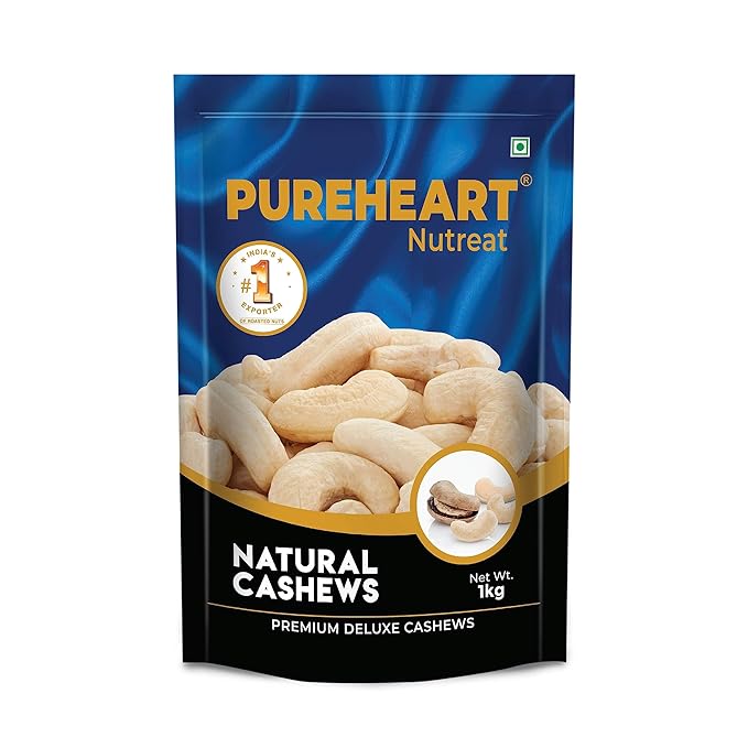 Pureheart Nutreat Natural Cashews - 1 kg