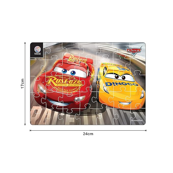 Ratna's 4 in 1 Disney Jigsaw Puzzle 140 Pieces for Kids | 4 Jigsaw Puzzles 35 Pieces Each | Cars