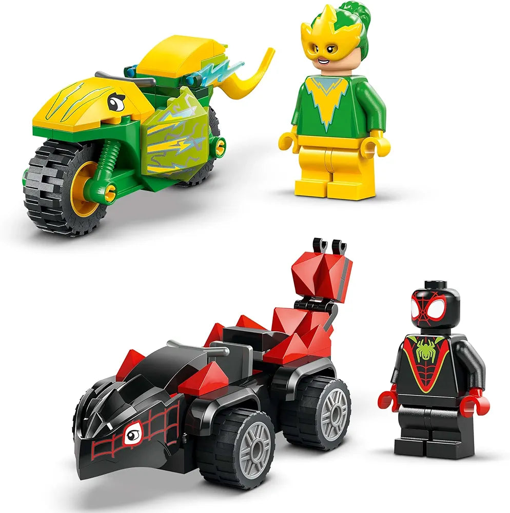 Lego Marvel Spidey and His Amazing Friends Spin and Electro Dinosaur Vehicle Chase 11198 Building Blocks Toys for 4+ Gift for Boys and Girls