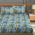Homefab India 180 TC Microfiber Double BedSheet with 2 Pillow Covers Green