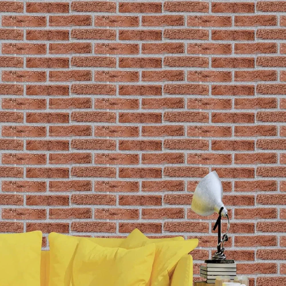 Indian Royals Decorative Wallpaperfor Home Bricks for House Stick Brick Wallpaper