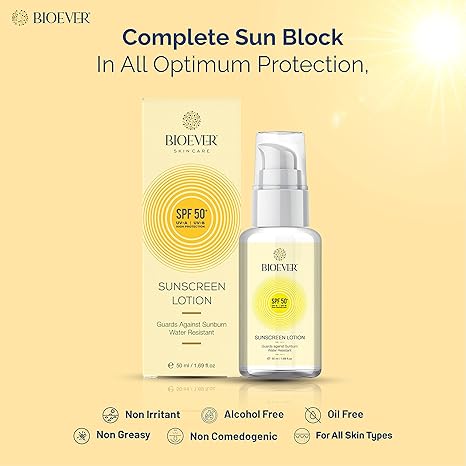 Bioever Sunscreen Lotion SPF 50 PA+++ - 50 ml