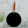 Femora 10 Inchs Iron Concave Tawa With Wooden Handle | Tawa for Roti | Gas Stovetop Compatible