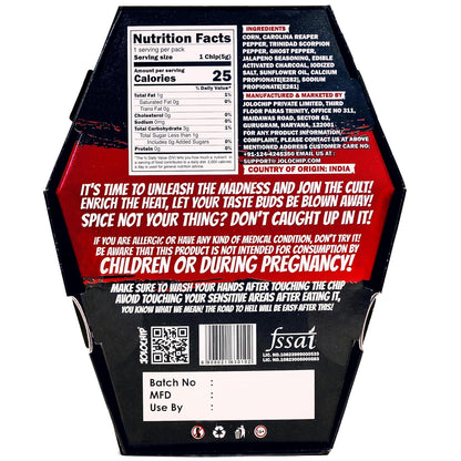 Jolochip LastChip-Challenge (Pack of 1) | Extreme Spicy Tortilla Chip | Hottest Chip in the World | Ultimate Hot Snack | 5 Grm