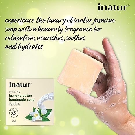 Inatur Jasmine Butter Handmade Soap - 125 gms