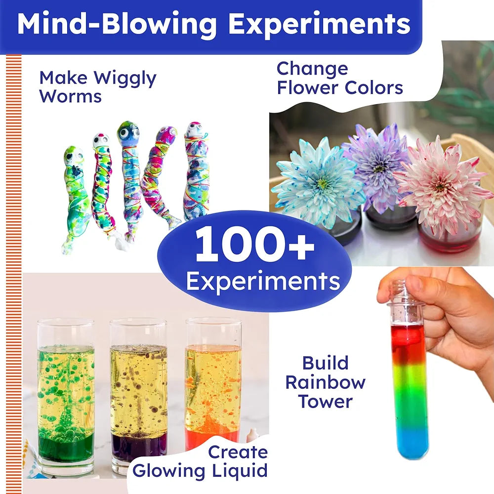 Butterfly EduFields 100+ Science Experiment Kit for Kids Ages 4 5 6 7 8 Years Old Boys Girls Birthday Gift Ideas for Boys and Girls