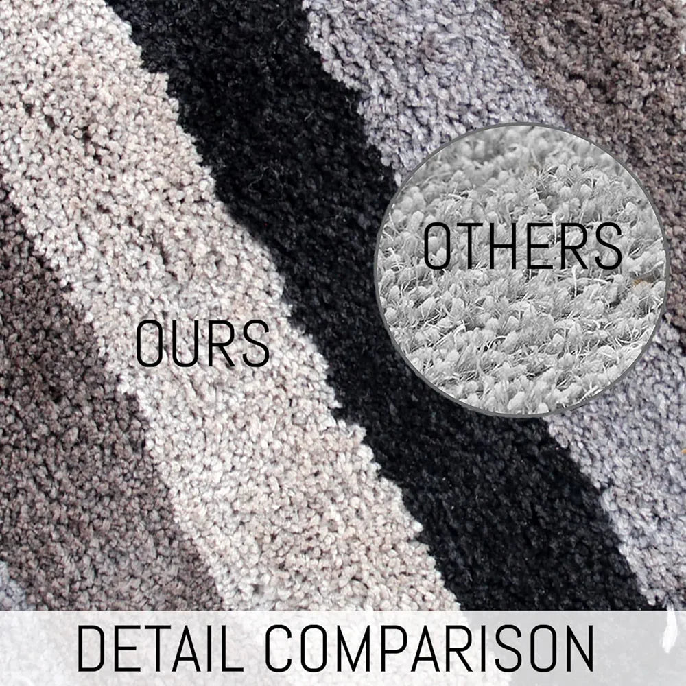 Luxe Home International Rectangular Bathmat 2500 Gsm Microfiber Anti Skid Slip Water Absorbent Machine Wash Colour Shadow 45Cm X 75Cm